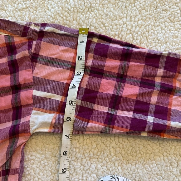 Old Navy Women’s Long Sleeve Button Down Boyfriend Plaid Shirt Size Medium - Picture 12 of 12